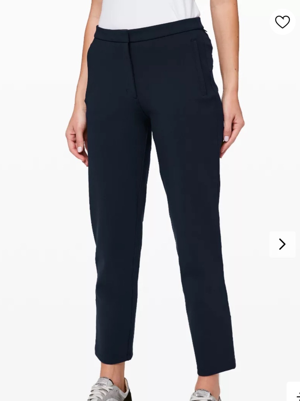 Lululemon On The Move Pant Dark Navy Cropped Slim Ankle Pants 8